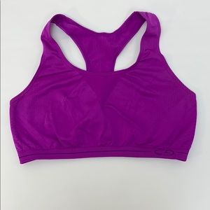 Purple sports bra